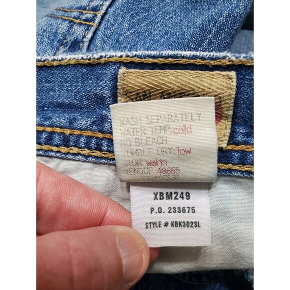 BKE 67 San Antonio Jeans Men's Size 36x32 Y2K Baggy Wide Leg Distressed KBK3032L - Picture 15 of 16